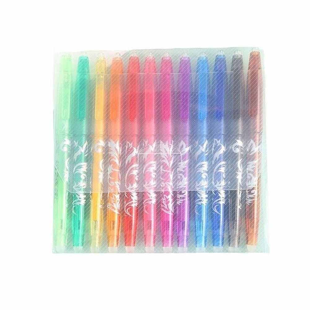 12 Colors Erasable Gel Pens 0.7mm Ink Pens For Drawing Taking Notes Handwriting