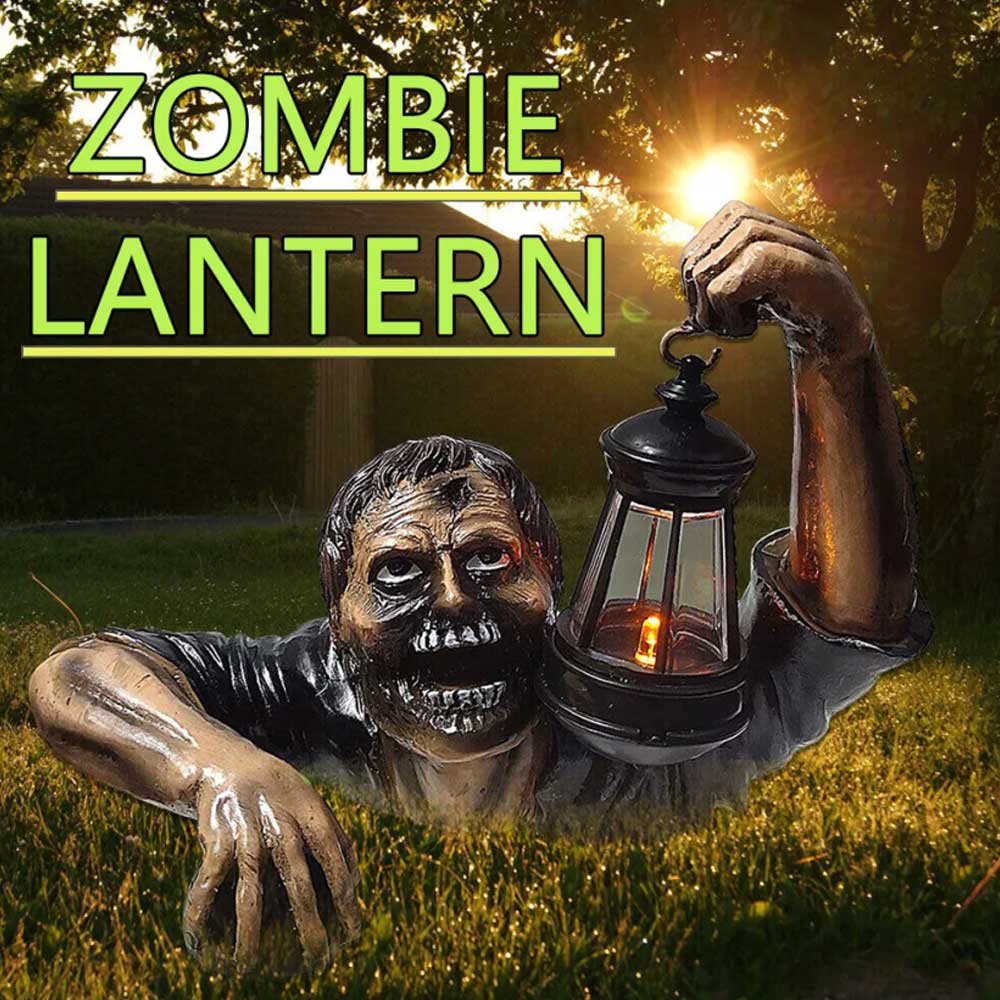 Ground Breaking Zombie Skeleton Prop Lantern Garden Decor CG Book week Party