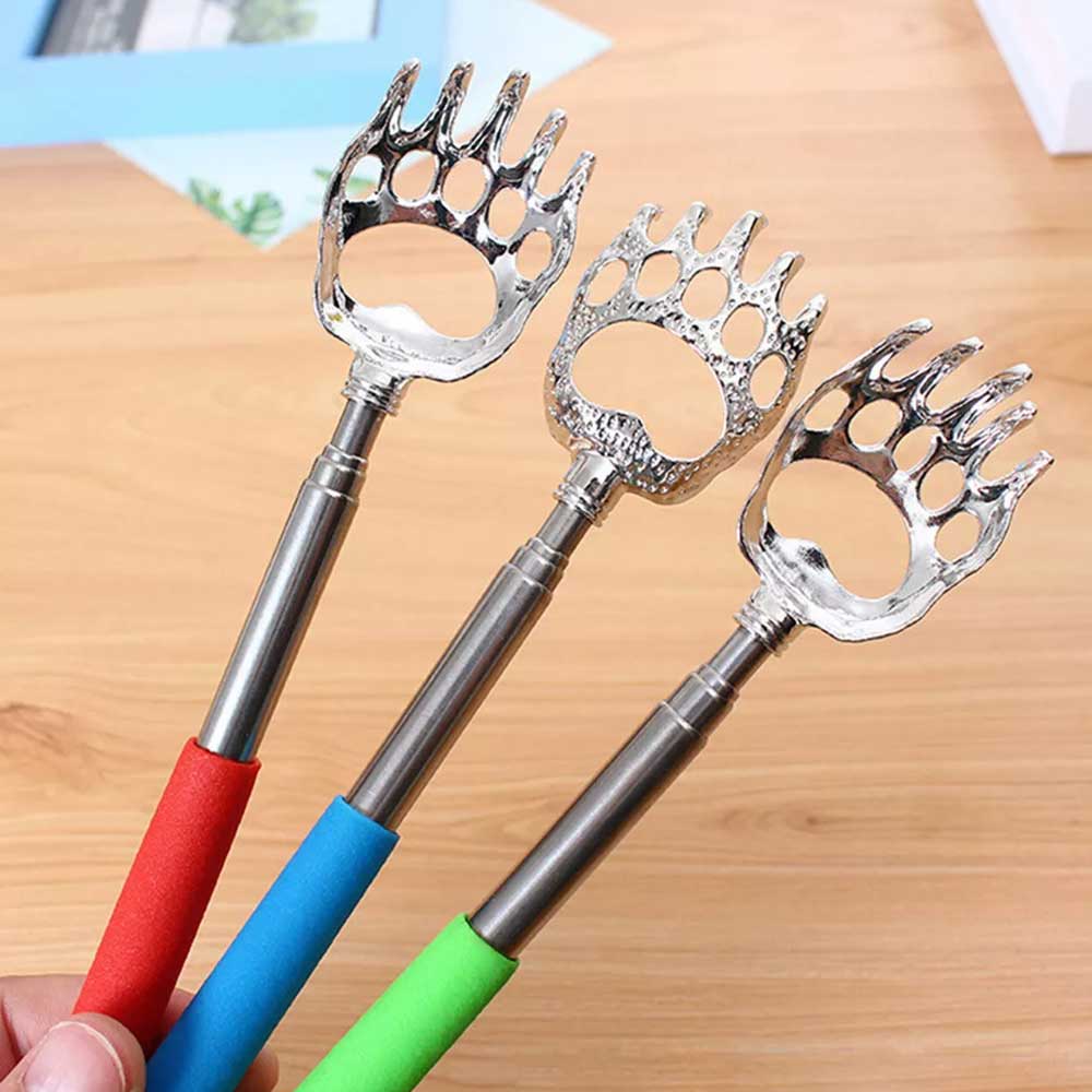 1PC Extendable Bear Claw Scratch Massage Extend Portable Back Scratcher Telescopic Random color
