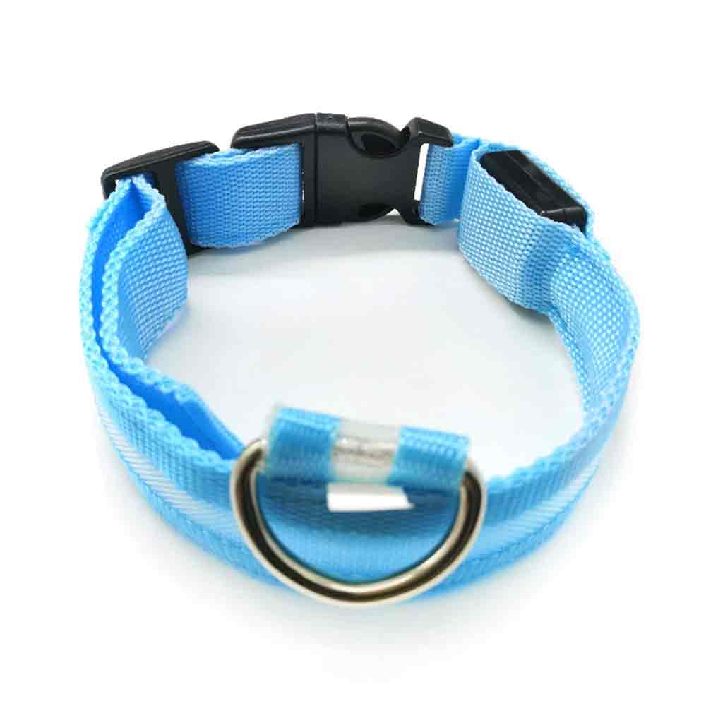 Light Up LED Dog Collar – Adjustable USB Rechargeable Pet Safety Luminous Collar M