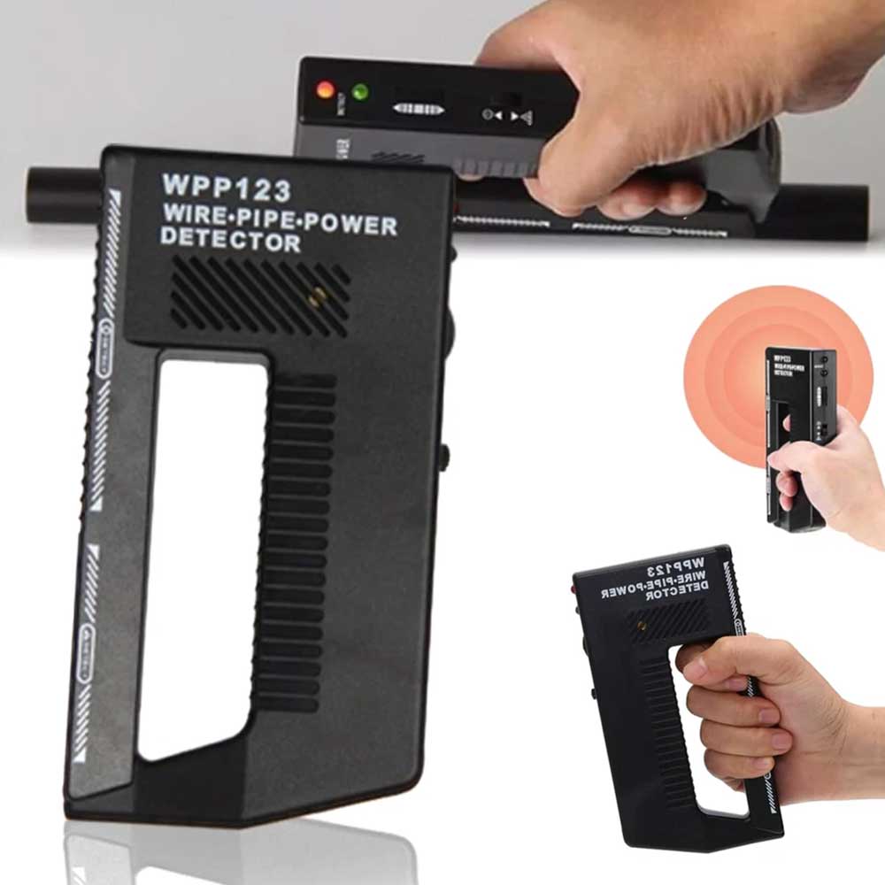 WPP123 Handheld Wall Scanner Metal Detector - Adjustable Sensitivity for Wire, Pipe & Power Detection