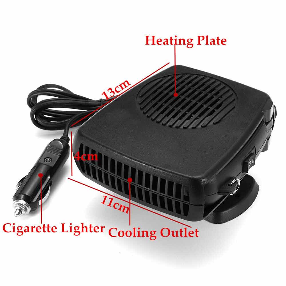 12V 200W Demister Car Auto Portable 2 In 1 Heater Cooler Fan Plugin Dryer