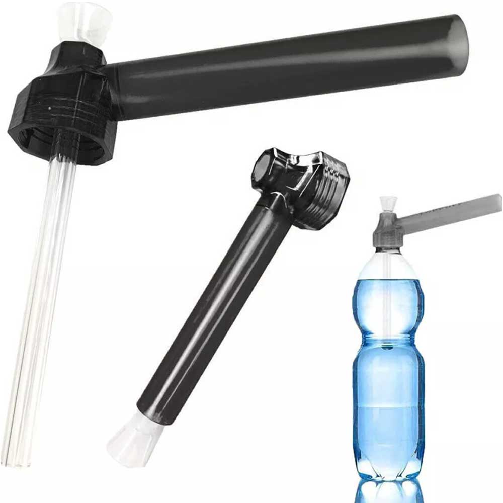 2pcs Portable Pipe Toppuff Bottle Converter Top Puff Reusable crew-On Water Pipe