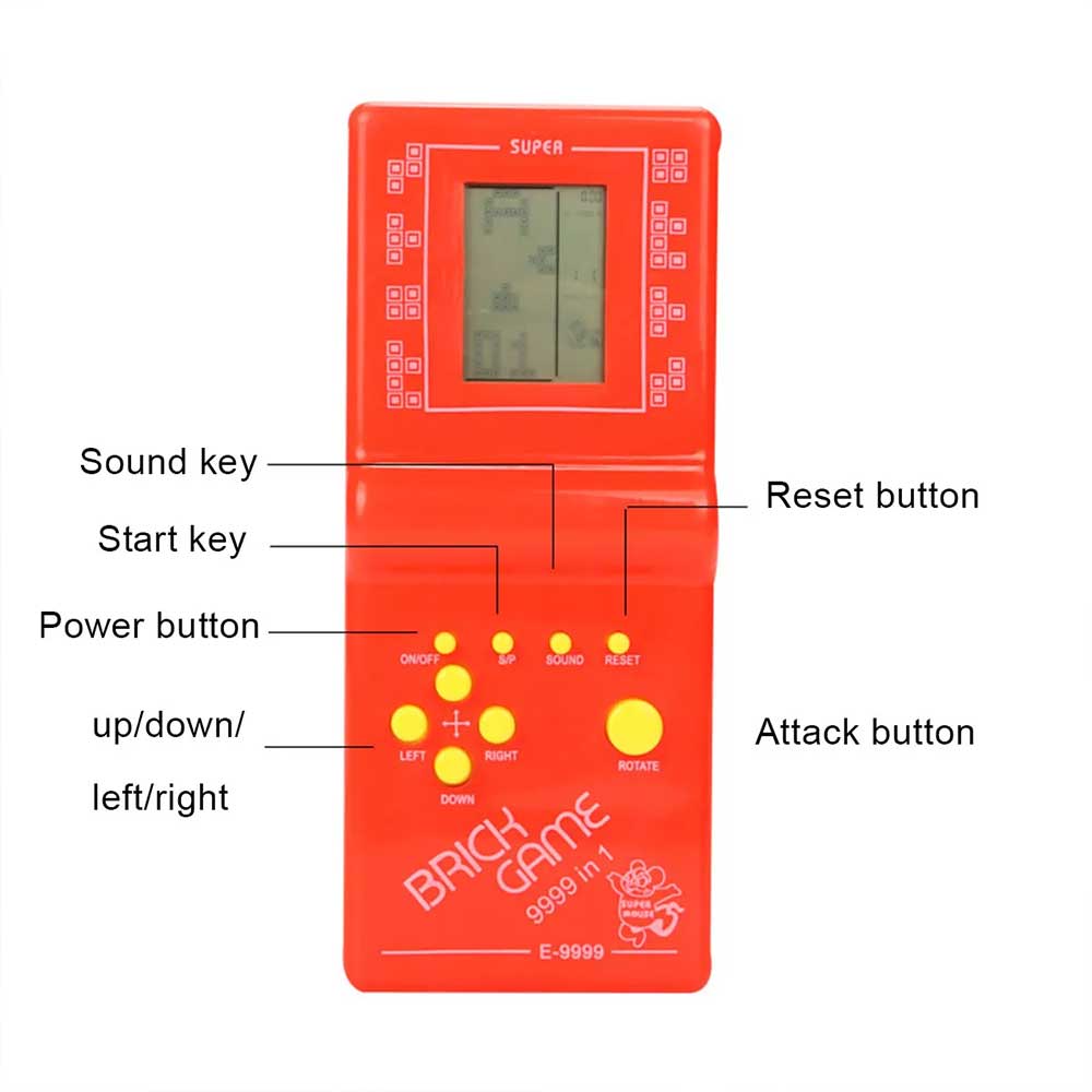Handheld Classic Brick Game Electronic Brick Game Console LCD Hand Held Game