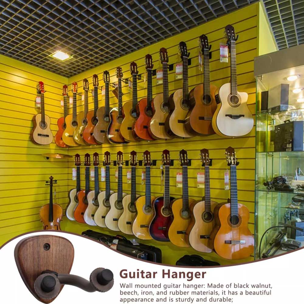 Guitar Hanger Wall Mount Holder Rack Hook Keeper Hanging Bracket Bass Stand