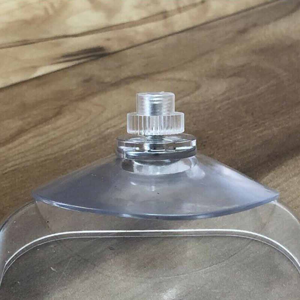 10PCS Strong Suction Cups with M4 Screw Rod Knurled Hook Clear Kitchen Glass