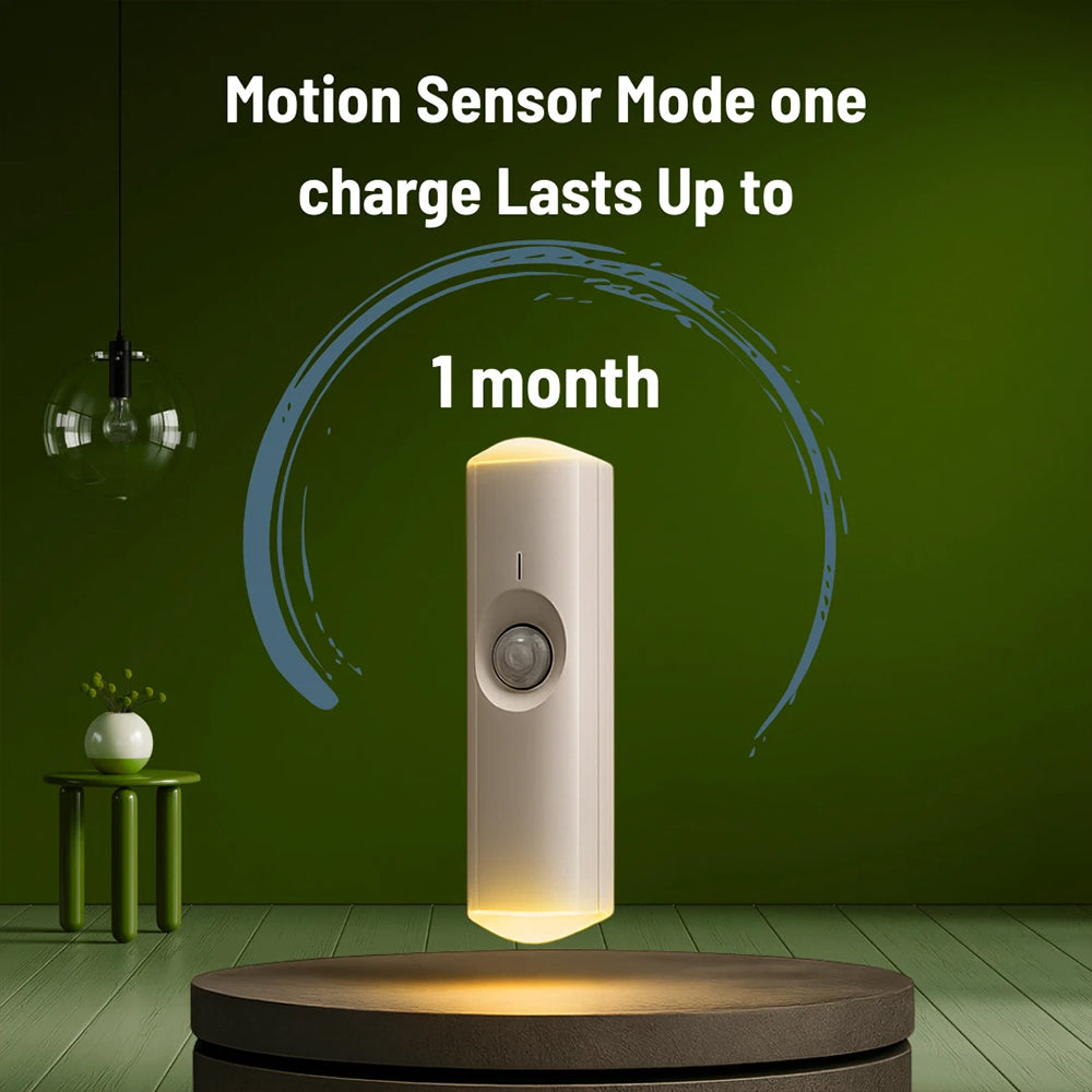 Smart Magnetic RGB LED Night Light - Motion Sensor USB-C Rechargeable Ambient Lamp