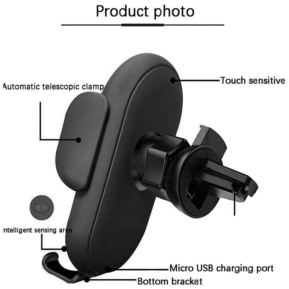 Smart Car Wireless Charger Phone Holder Air Vent Smart Sensor Fast Charger S11