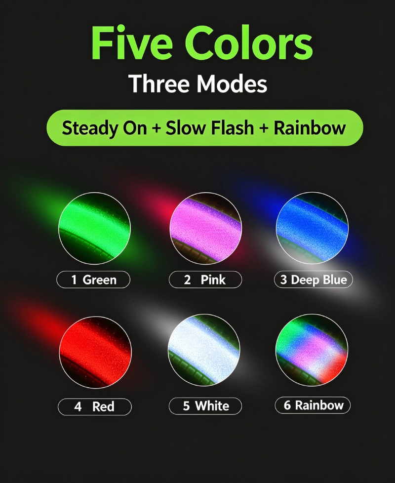 LED Reflective Sash – USB Rechargeable Flashing Safety Belt for Night Walking