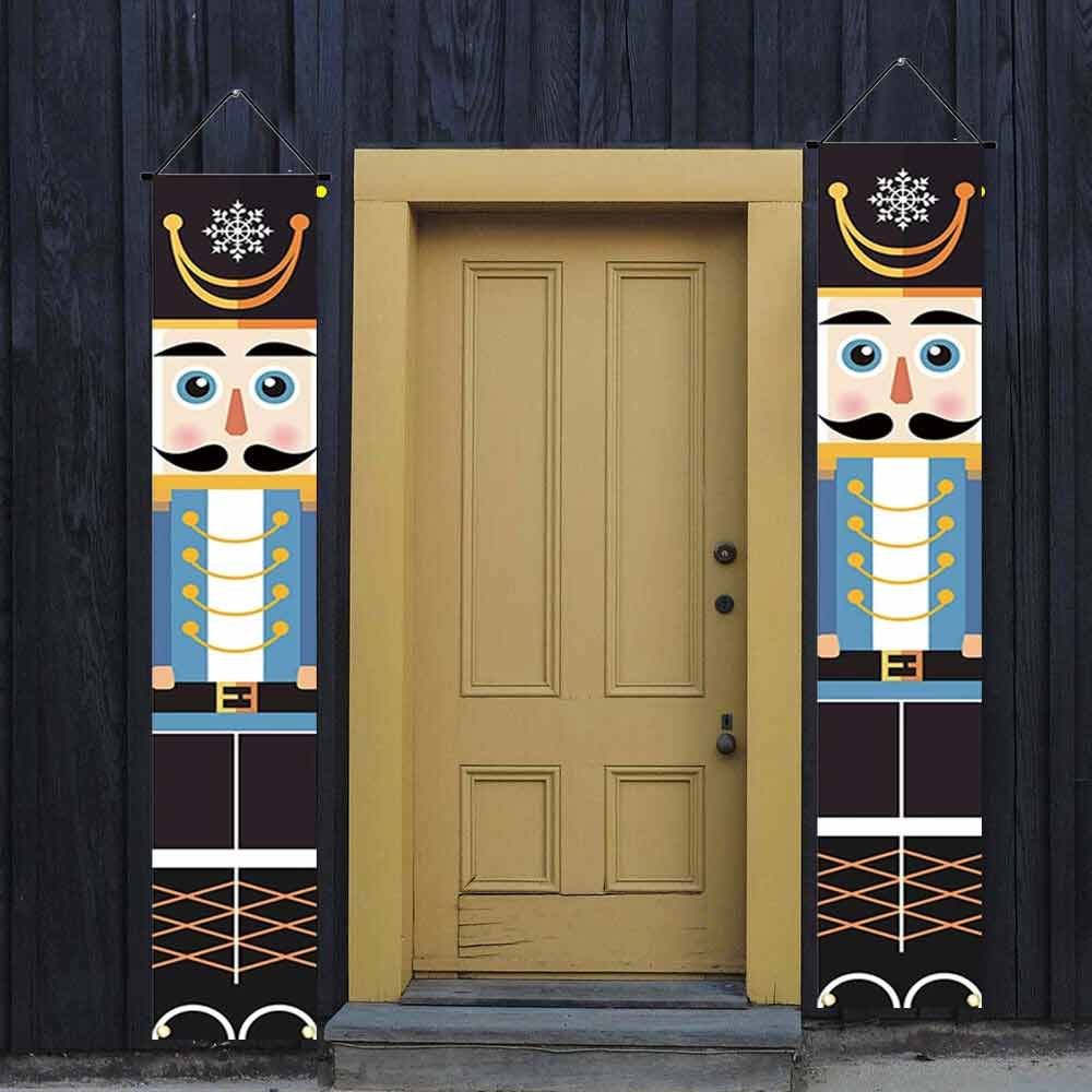 1.8M Nutcracker Christmas Banner – Soldier Door Couplet Decoration Ornament