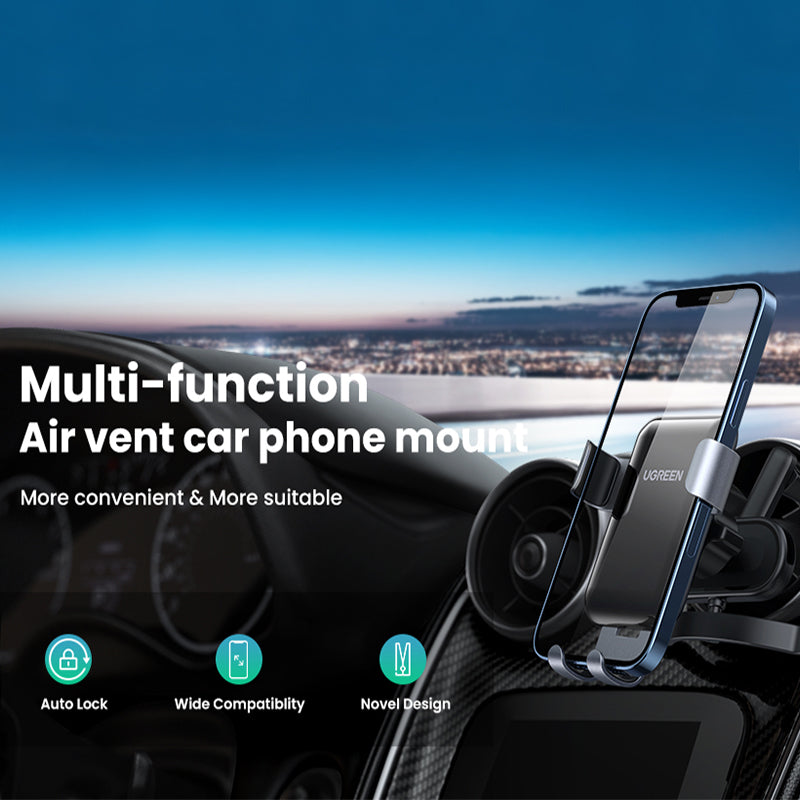 Round Air Vent Gravity-Activated Car vent Mount Vent Phone Holder Ugreen