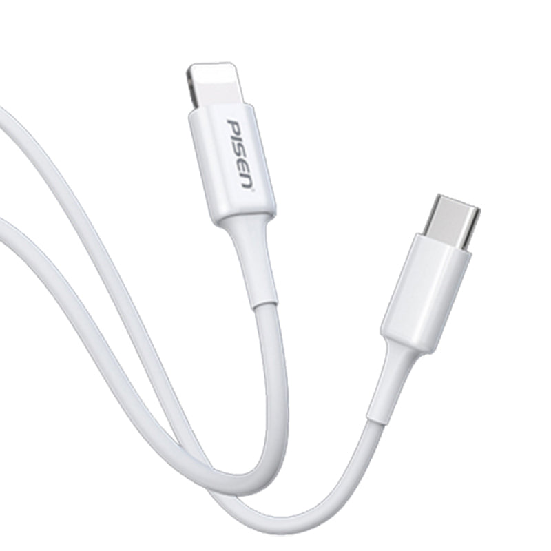 Pisen Mr White 1M USB-C to Lightning PD Fast Charging Cable （CL-PD-1000）