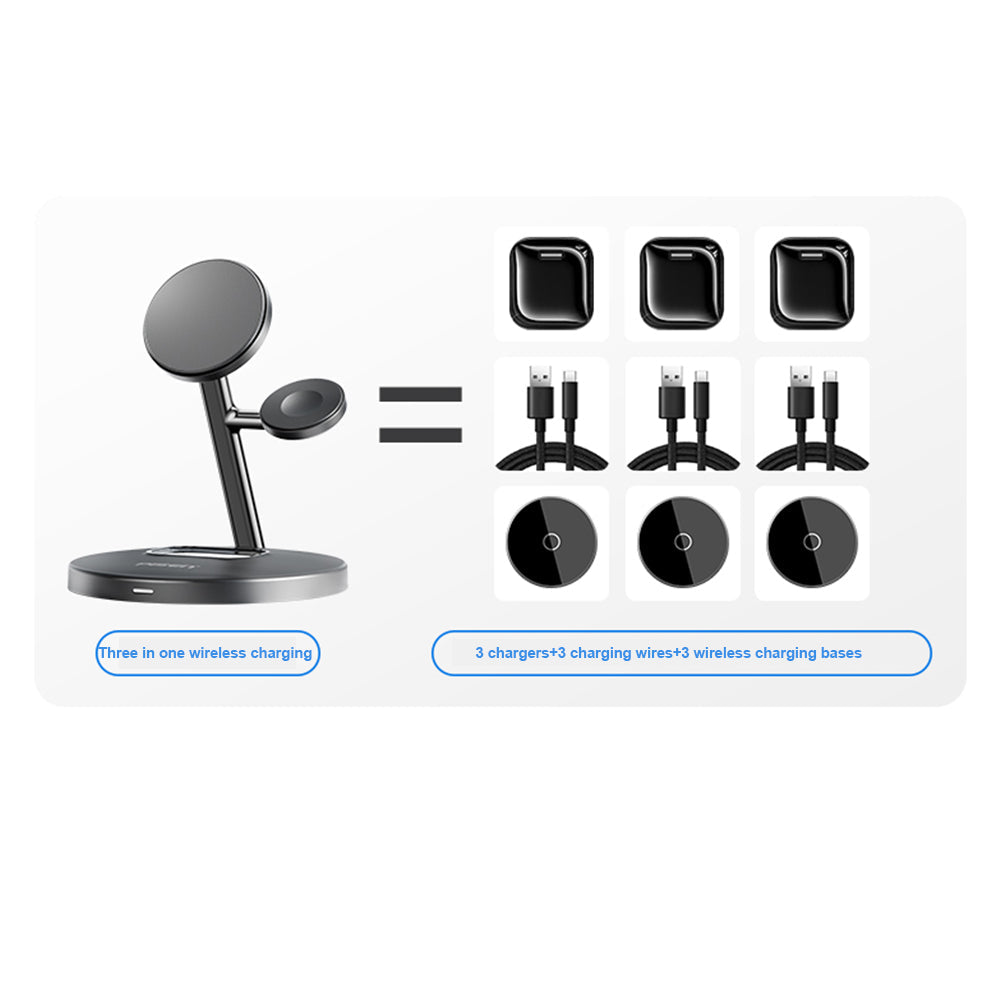 Pisen 15w 3 in 1 Wireless  Charging Station Wx02（XY-C39 White）