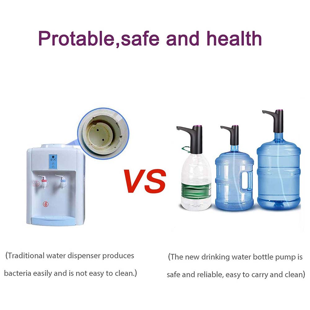 Automatic Water Bottle Pump Drinking Dispenser Electric USB Rechargeable TDS