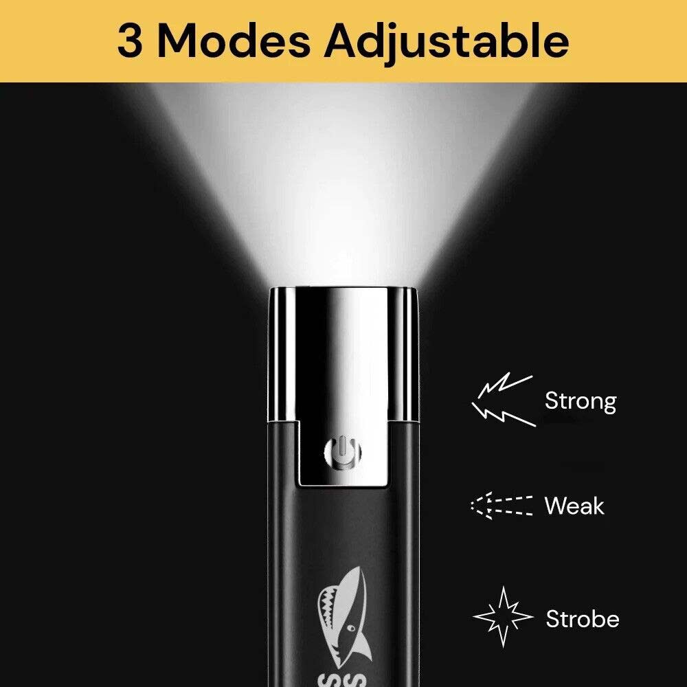 Mini USB LED Flashlight Keychain Rechargeable Self Tactical Light