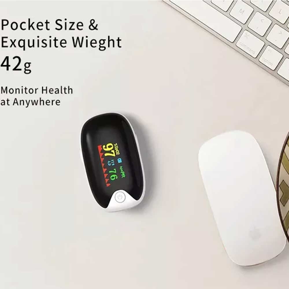 Professional Finger Pulse Oximeter Blood Oxygen Saturation Heart Rate Monitor