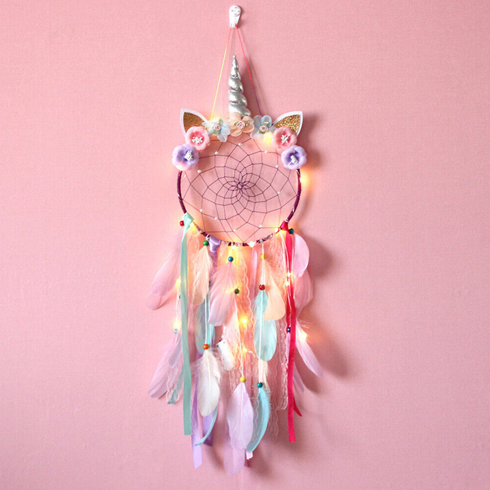 Dream Catcher with Feather Caught Dreams Wall Hanging Ornament Home Decor