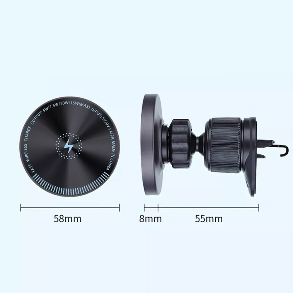 Magnetic Wireless Car Charger Mount Holder Car Mount Phone Holder for iPhone 15