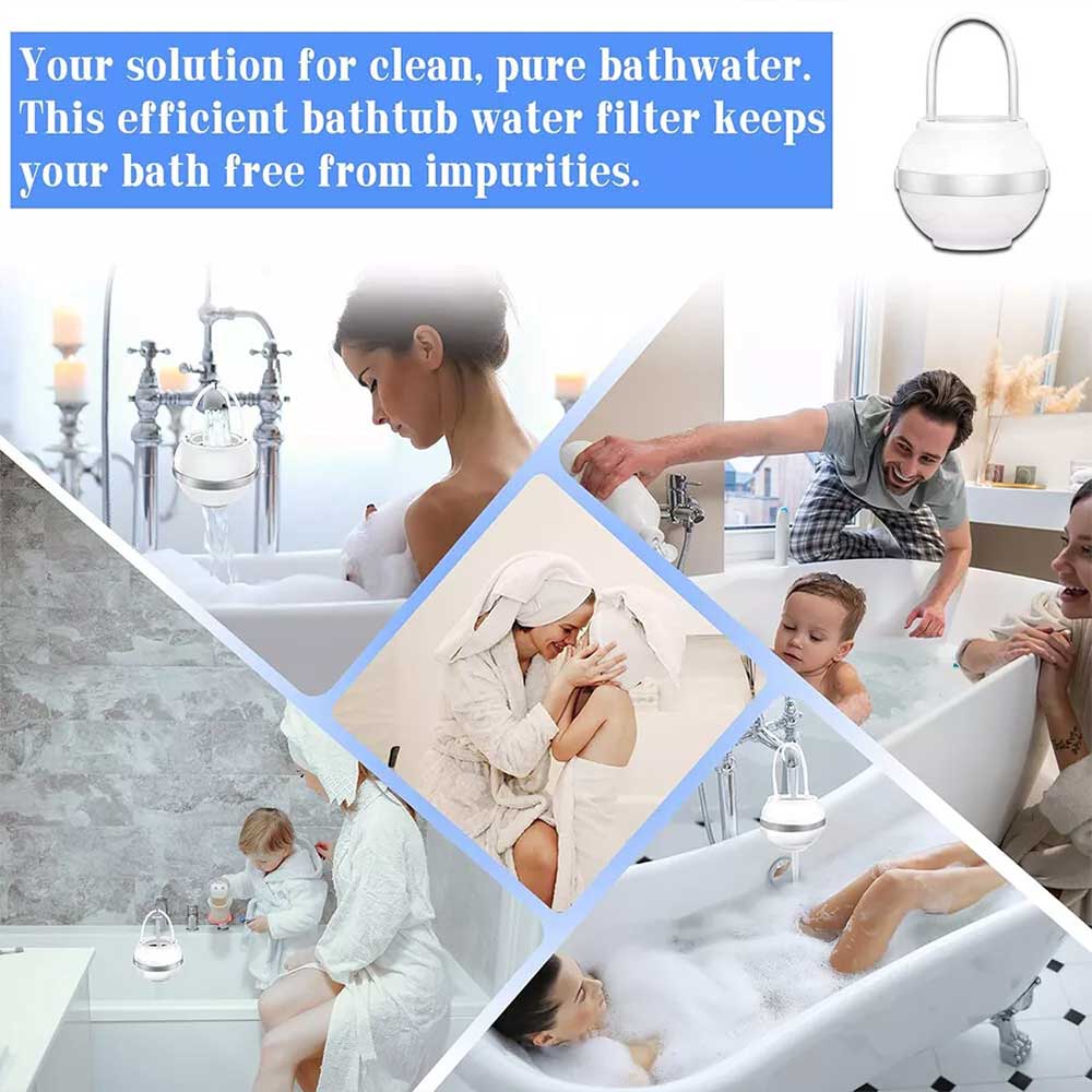 Bath Ball Water Filter – 2500 Gallon Capacity for Chlorine Removal & Skin-Softening Baths