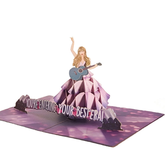 3D Taylor-Swift Birthday Card Pop-Up Popular 3D Greeting Card