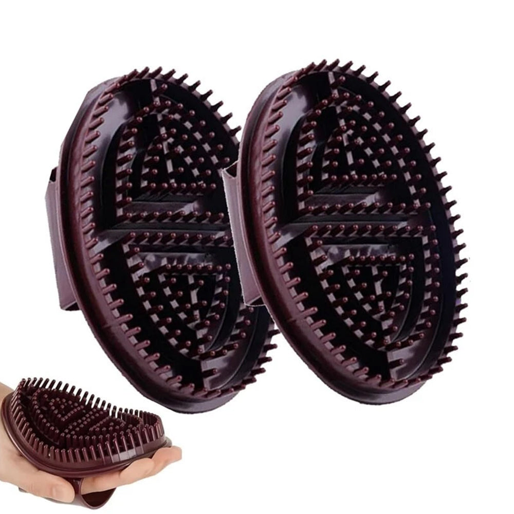 2-Piece Meridian Therapy Massage Brush Set | Acupressure Body Brush for Back, Arms & Legs