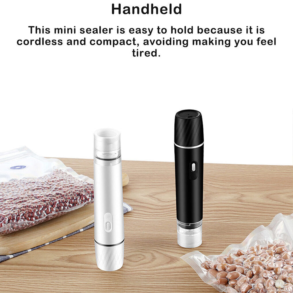 Mini Vacuum Wet and dry Sealer Machine Handheld Kitchen Fresh Food Seal Bags