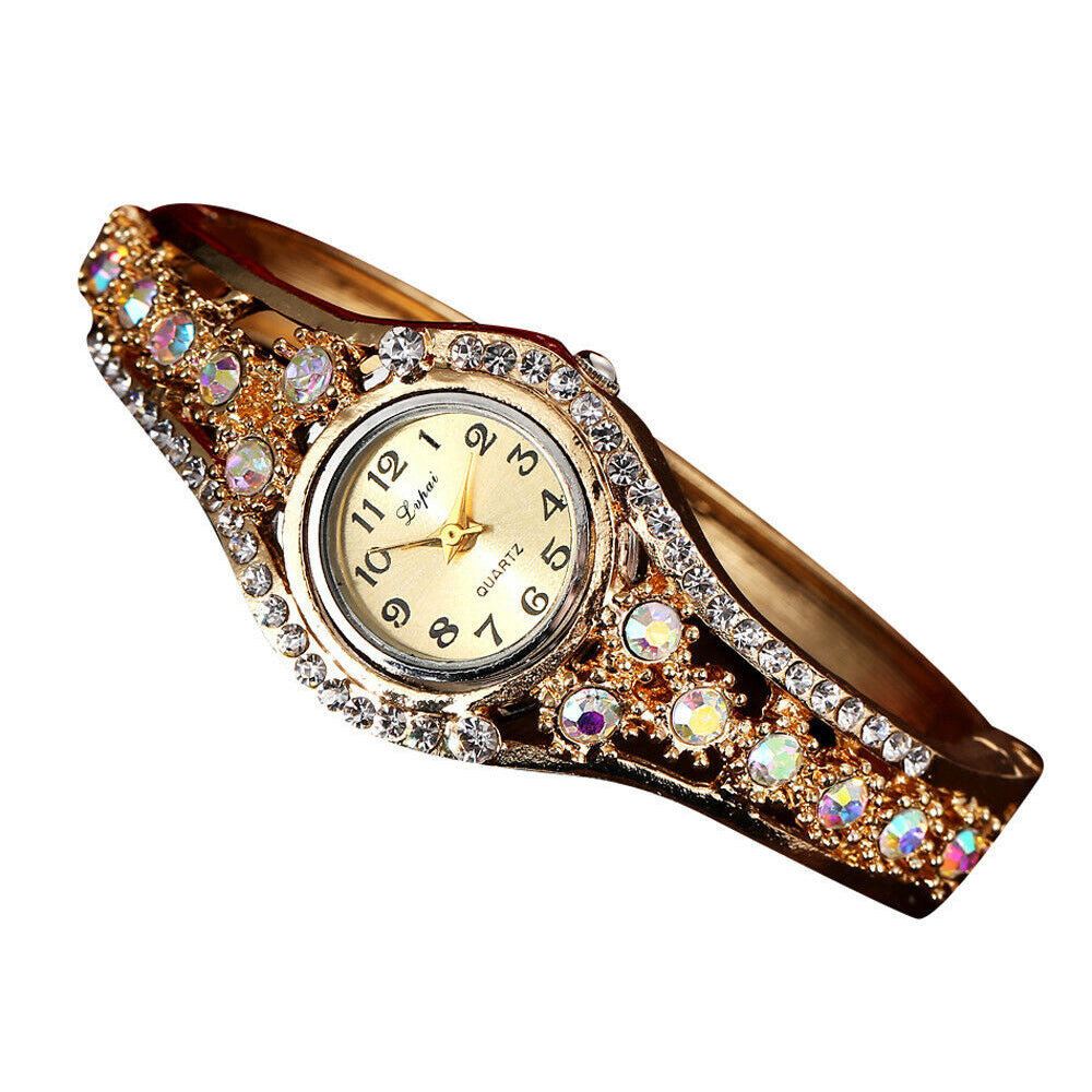 Women's Fashion Luxury Rhinestone Bracelet Watch Ladies Analog Wrist Watches