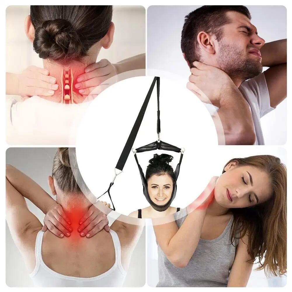 Pain Relief Neck Traction-Device Head Hammock Cervical Massager Comfortable New