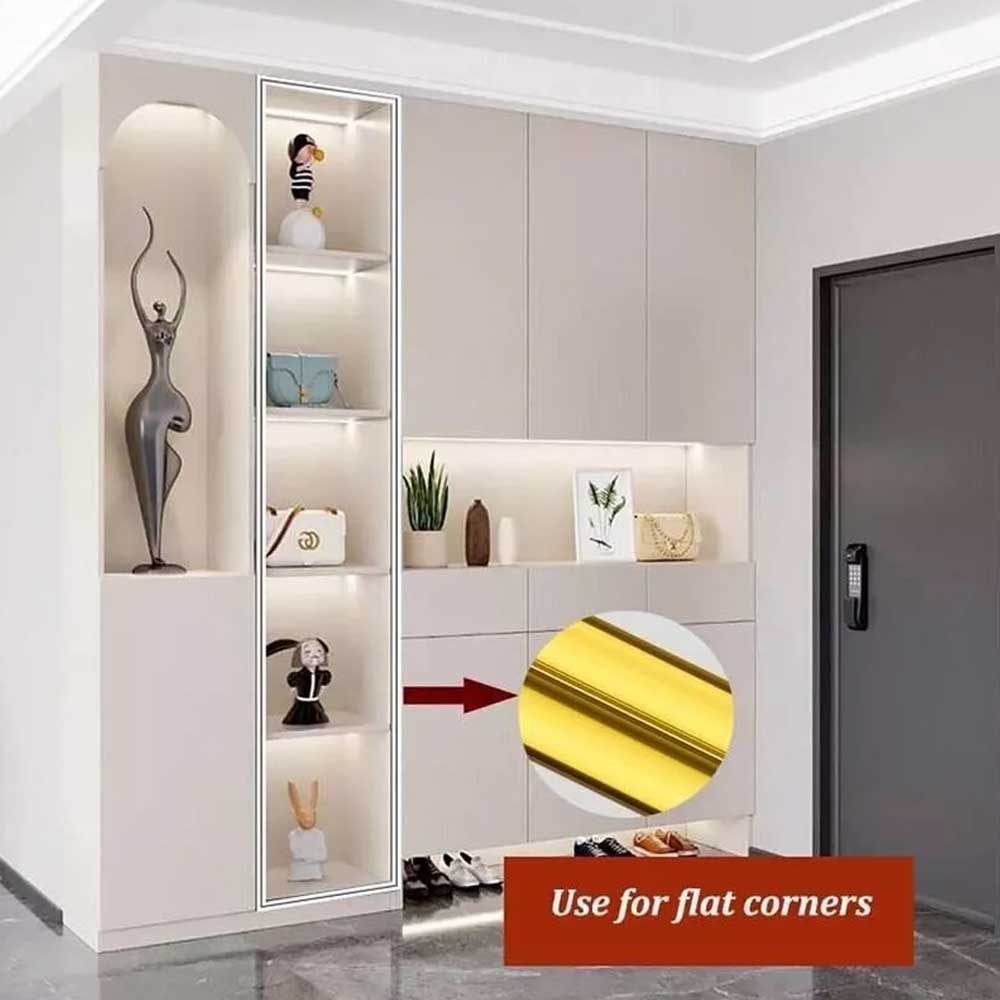 3m Self Adhesive Wall Edging Strip Flexible Corner Angle Trim Living Room Kitchen