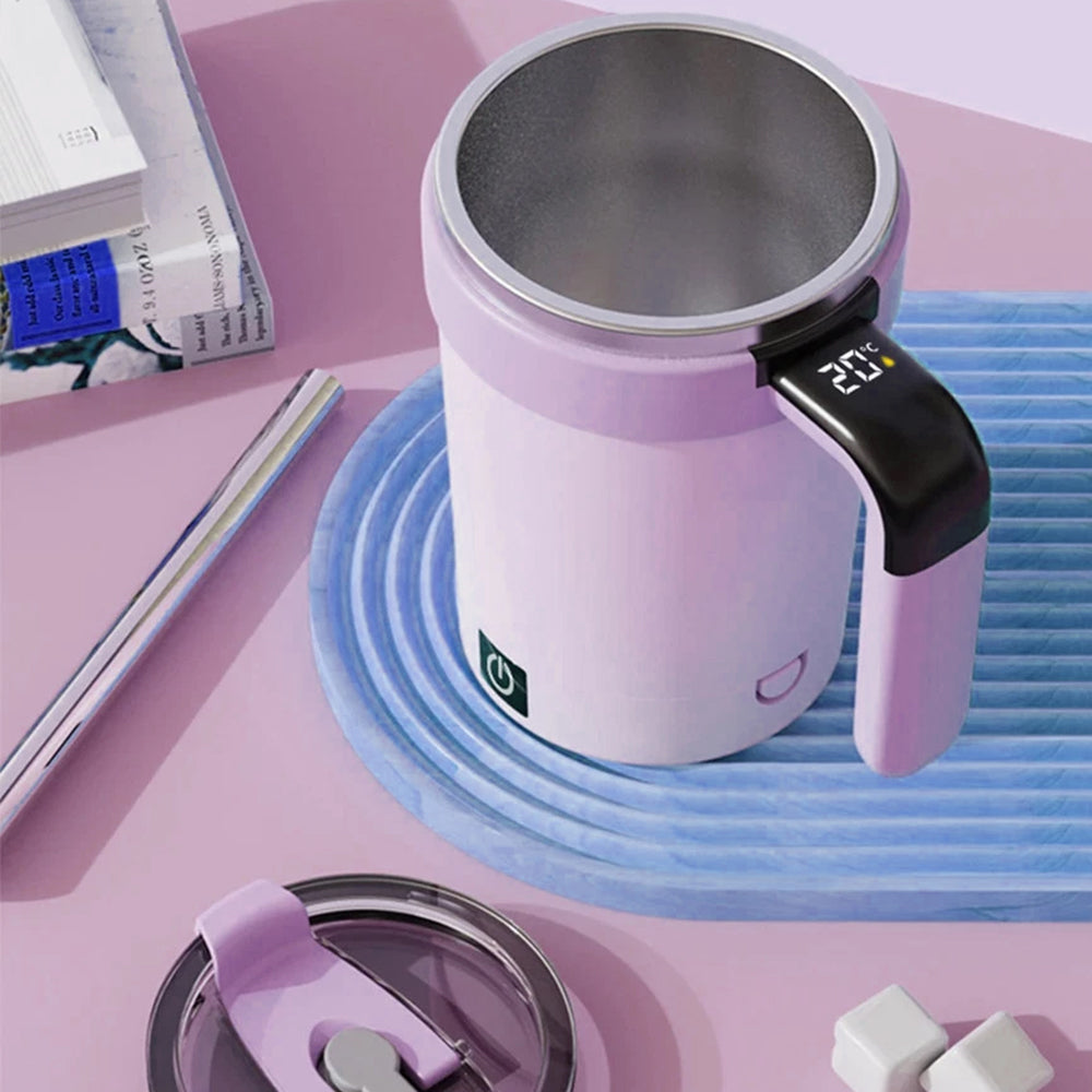 Automatic Stirring Cup Magnetic Mixer Stainless Steel Coffee Mug Self-Mixing Cup for Coffee, Protein Shakes & Drinks