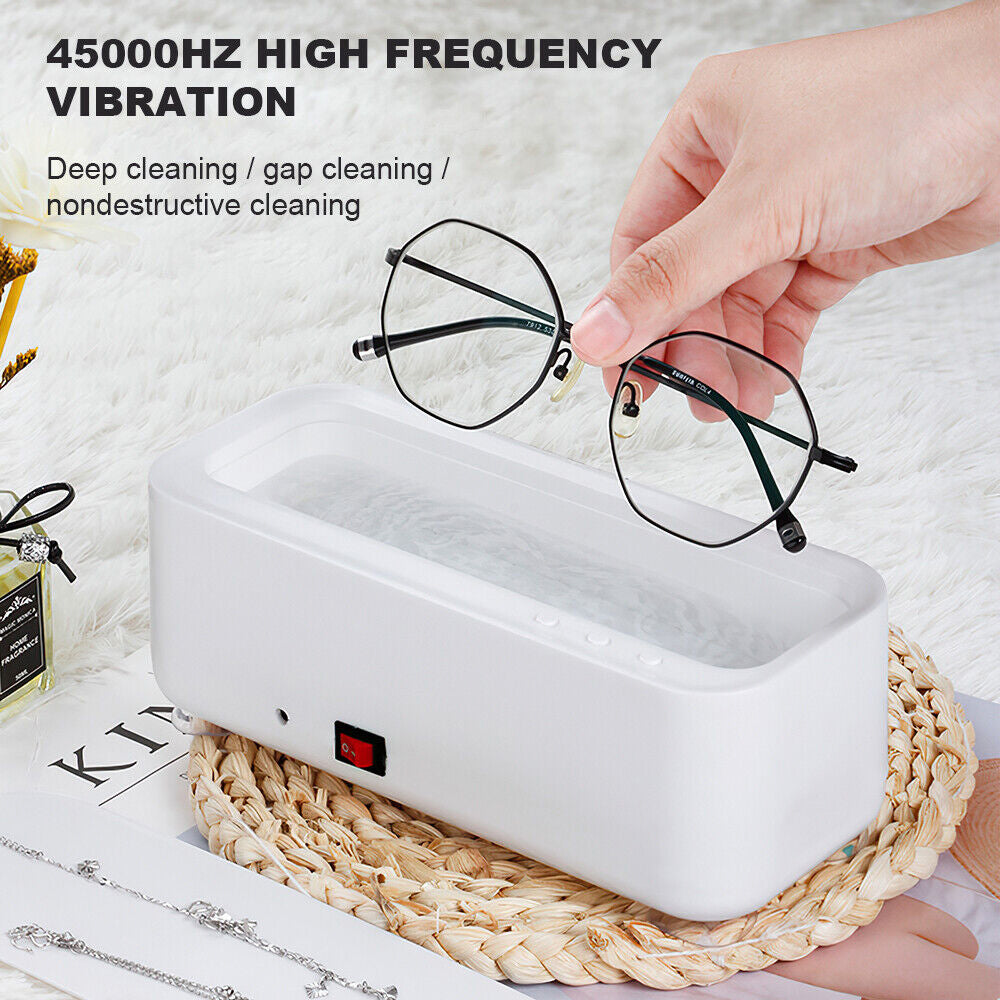 Ultrasonic Cleaner Steel Sonic Wave Tank Glasses Watch Jewellery Cleaning