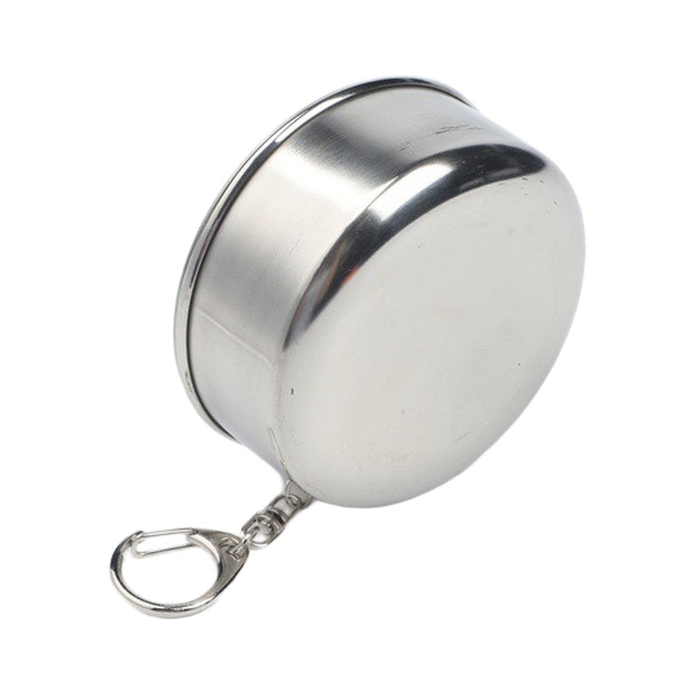 304 Stainless Folding Cup – Telescopic Mug for Campers & Hikers, Portable