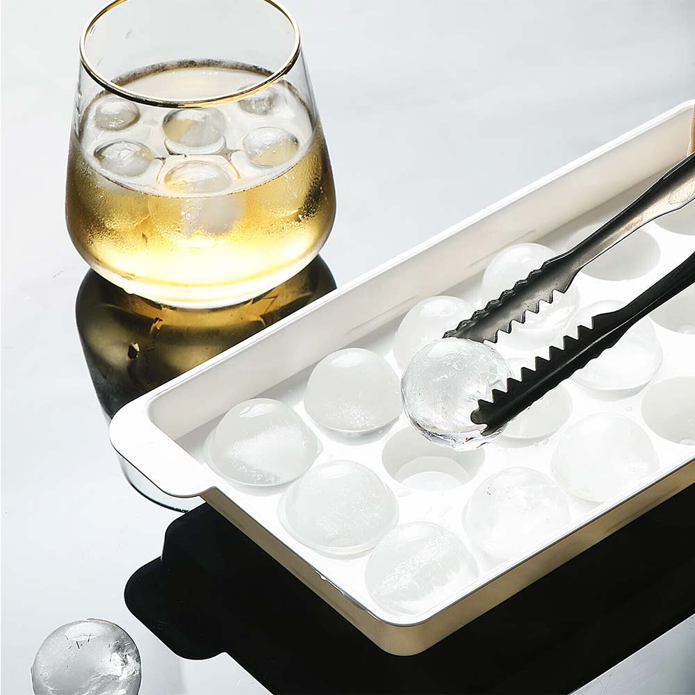 18Grids Ball Maker Big PP Mold Sphere Whiskey Round Mould DIY Large Ice CubeTray