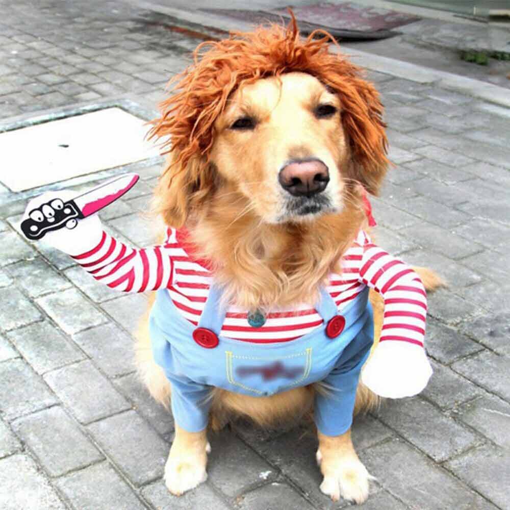 3PCS Halloween Pets Costume Movie Pet Creative Funny Dog Pet Clothes for Dogs