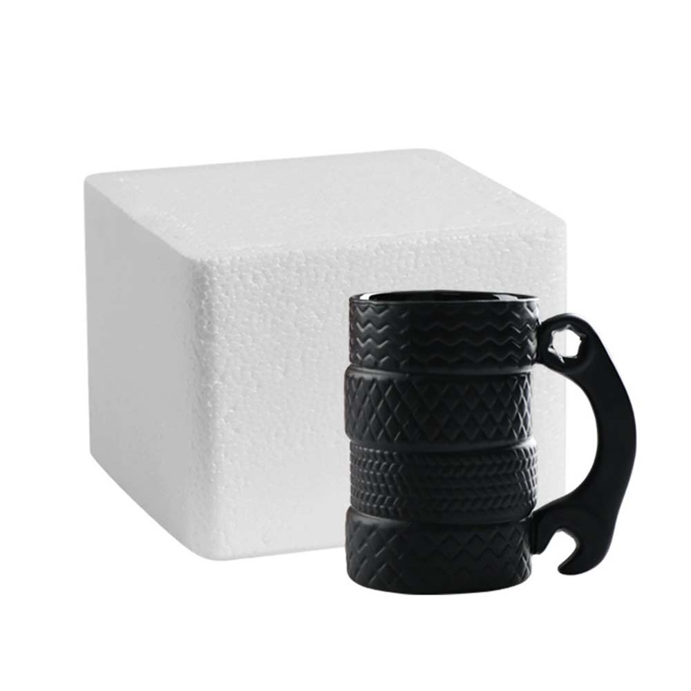 Novelty Tyre Coffee Mug – 500ml for Car Enthusiasts, Mechanics, Motorsport, 4x4, Rally, F1