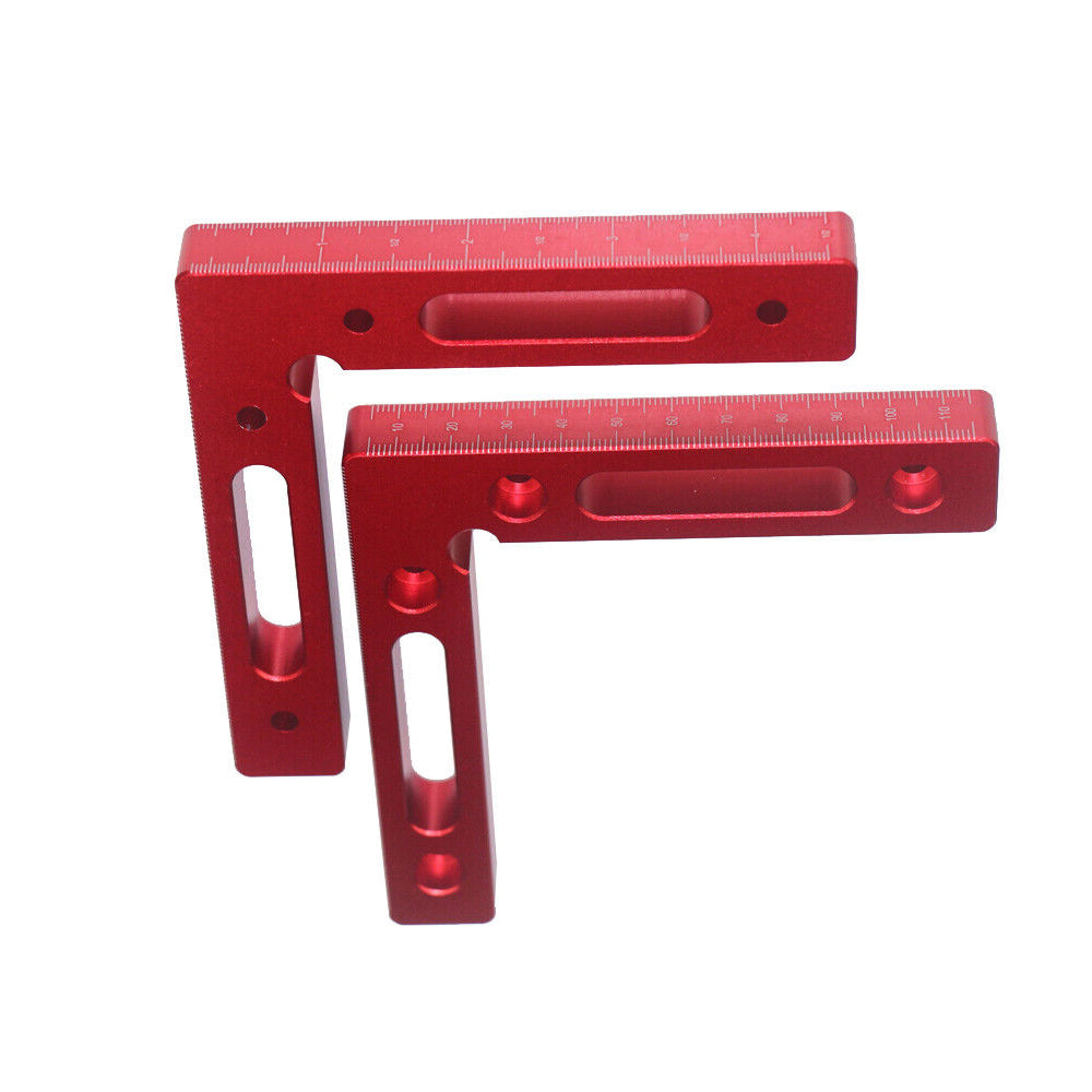 Aluminium Alloy 90 Degree 120x120mm Precise Clamping Square Metric Inch Scales