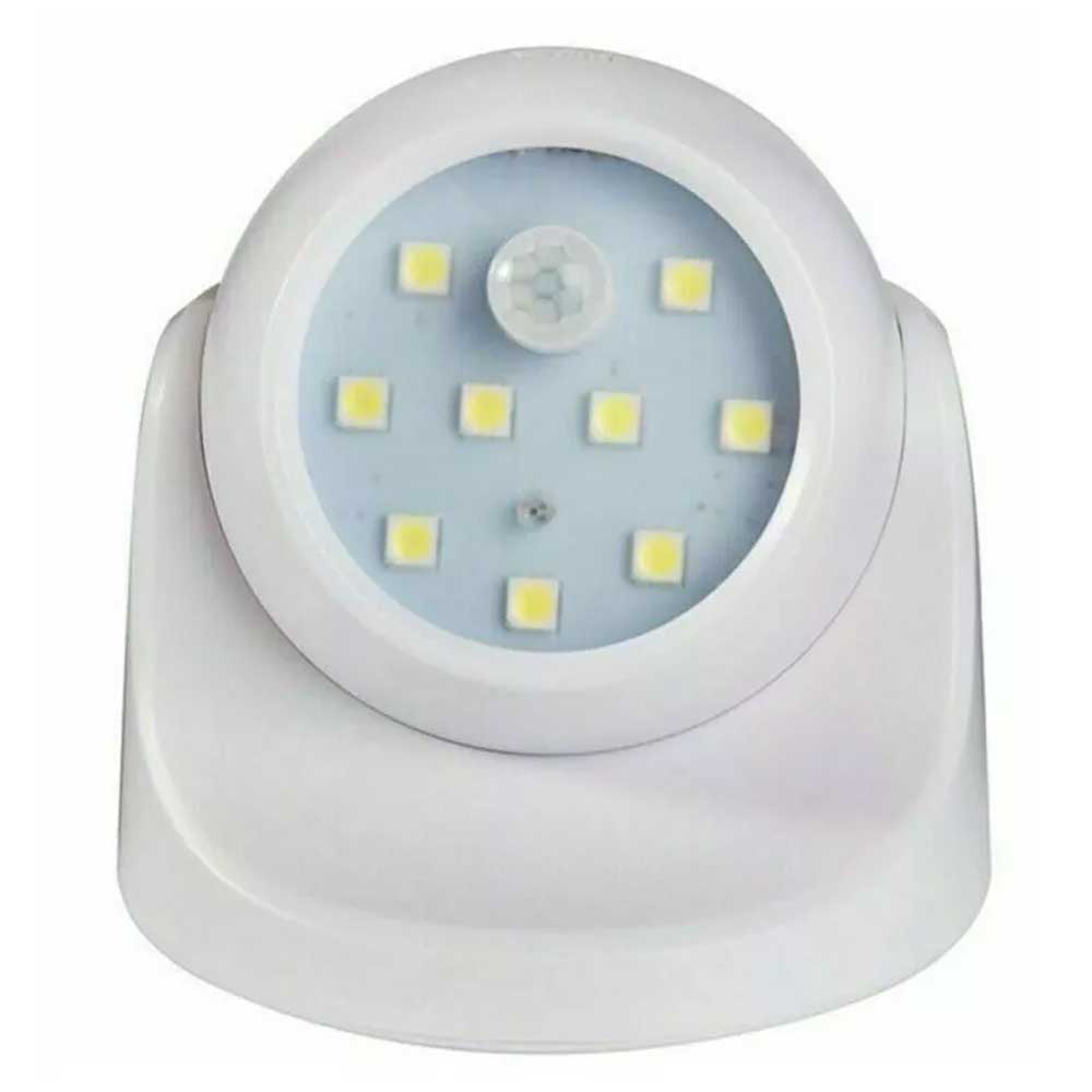 360° Battery Operated Indoor Outdoor Garden Motion Sensor Security LED Light New