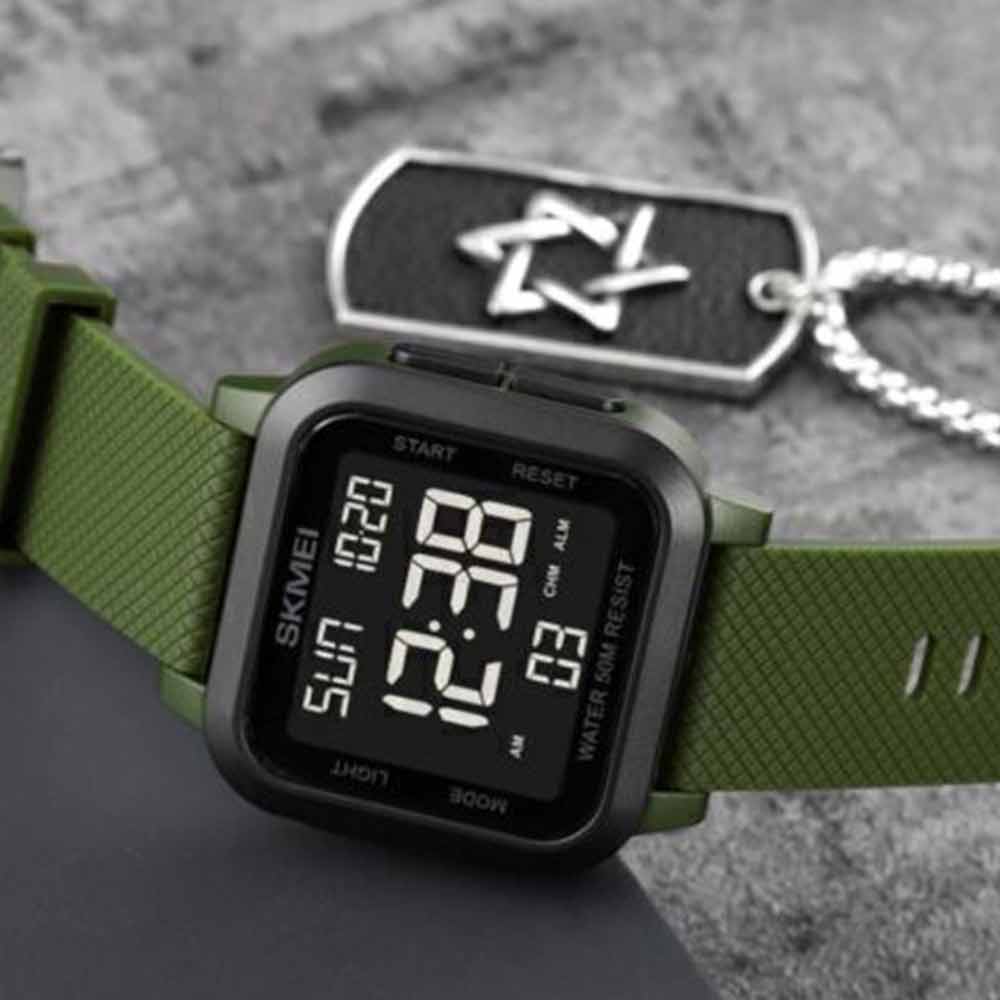 SKMEI-1894 Digital Mens Sports Watch Waterproof Resistant Casual MilitaryWatches