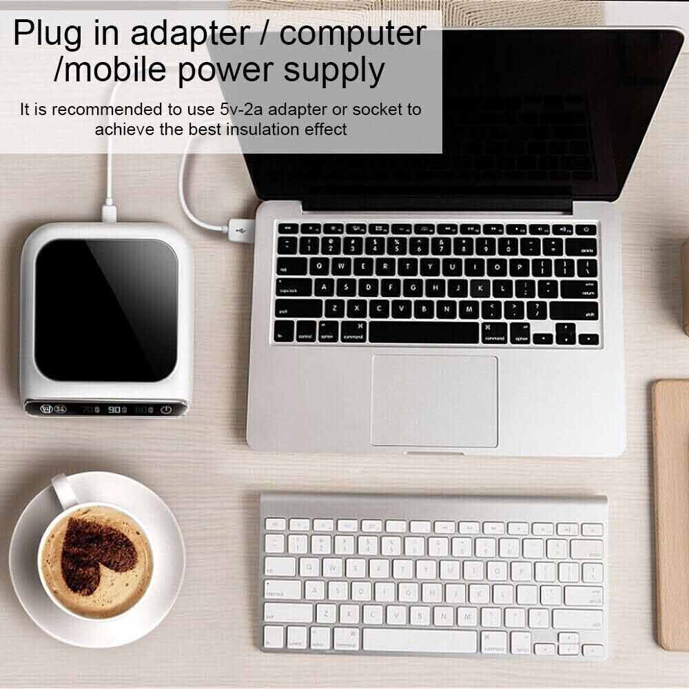 Smart USB Coffee Mug Warmer Tea Milk Cup Heater Pad Heating Plate Office Home