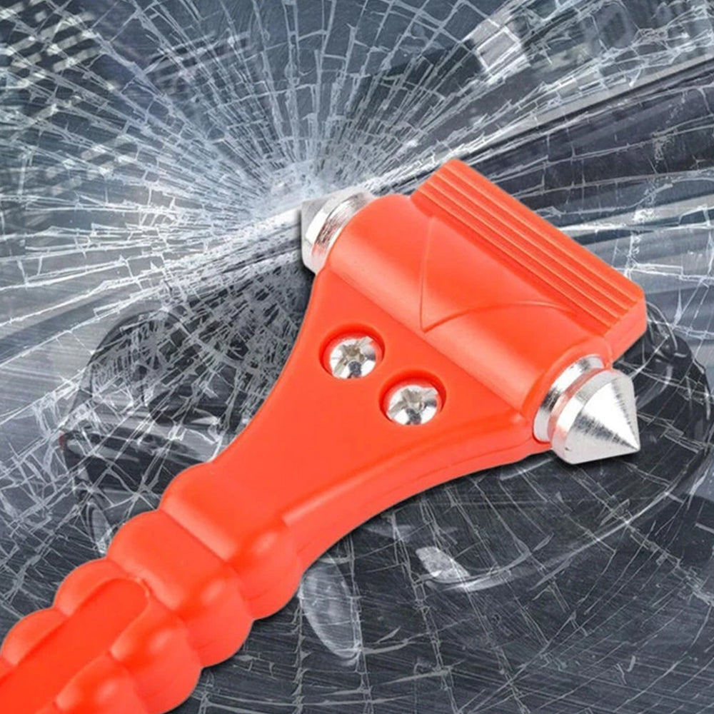 4-Pack Emergency Hammer – Car Window Breaker & Seatbelt Cutter Escape Tool