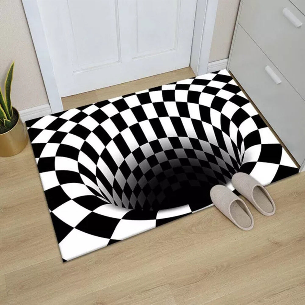 3D Geometric illusion Trap vision 40*60CM Door Mat Rug Carpet for Living Bedroom