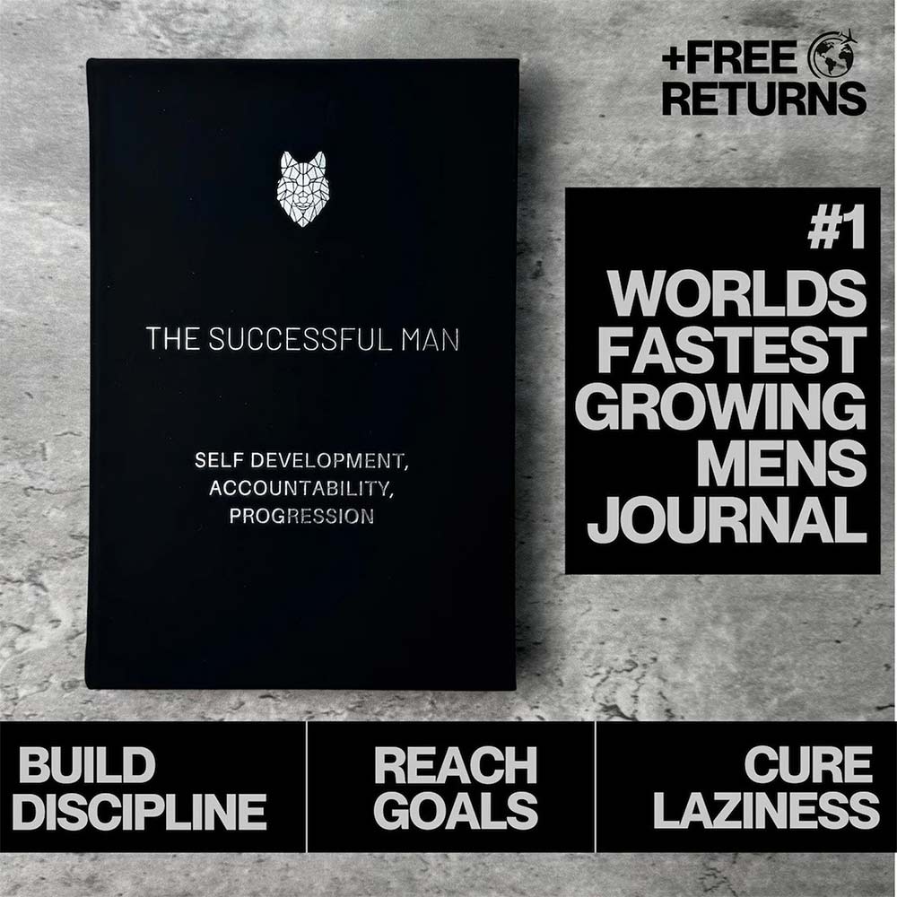 The Successful Man Journal - Self Development, Accountability & Progress Planner for Men