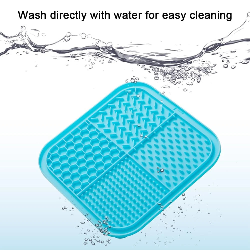 3 Pack Pet Lick Mat – Food-Grade Silicone Slow Feeder with Suction Cups