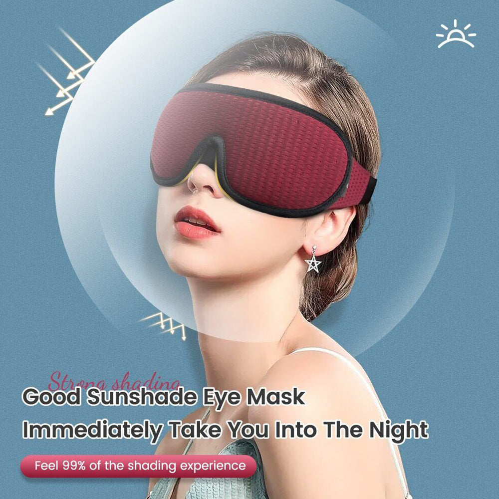 3D Sleeping Eye Mask Block Out Light Soft Padded Travel Sleeping Aid EyeMask
