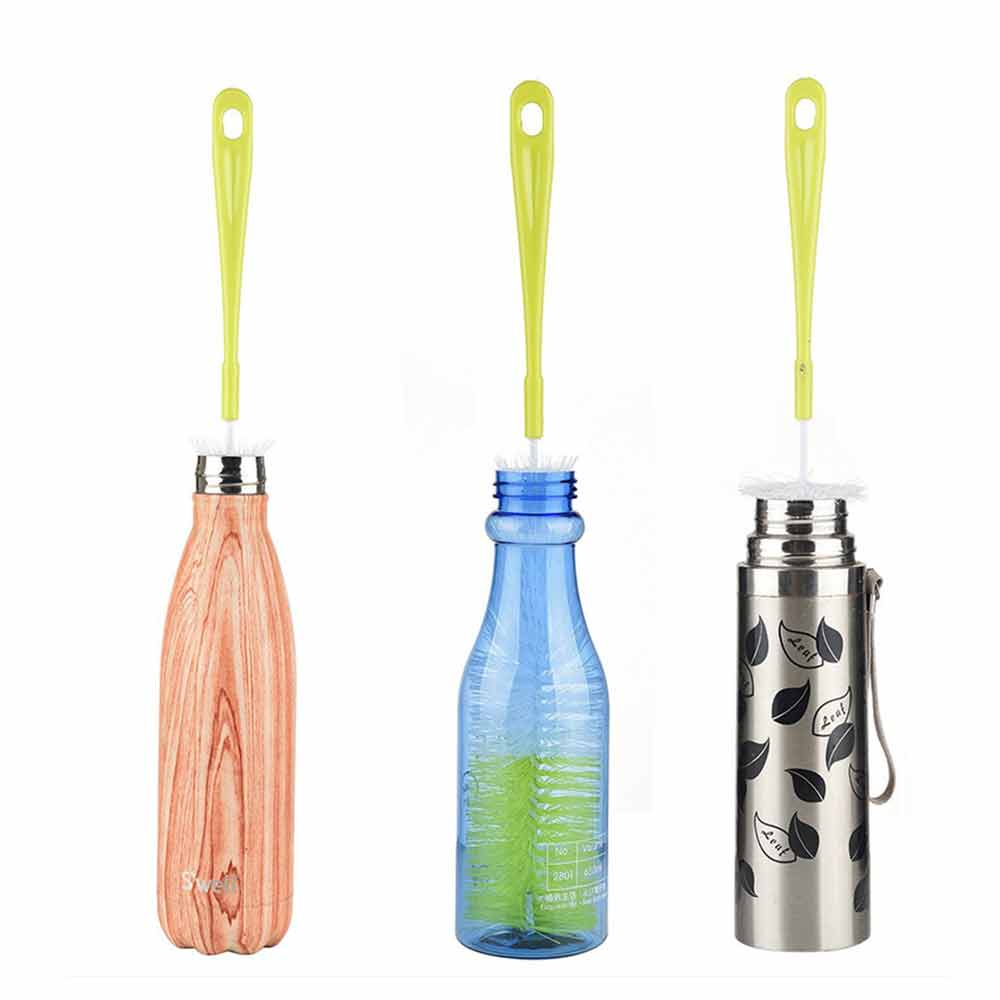 4PCS Long Bottle Brush Cleaner Cleaning Narrow Neck Bottles Cup Washing Kitchen