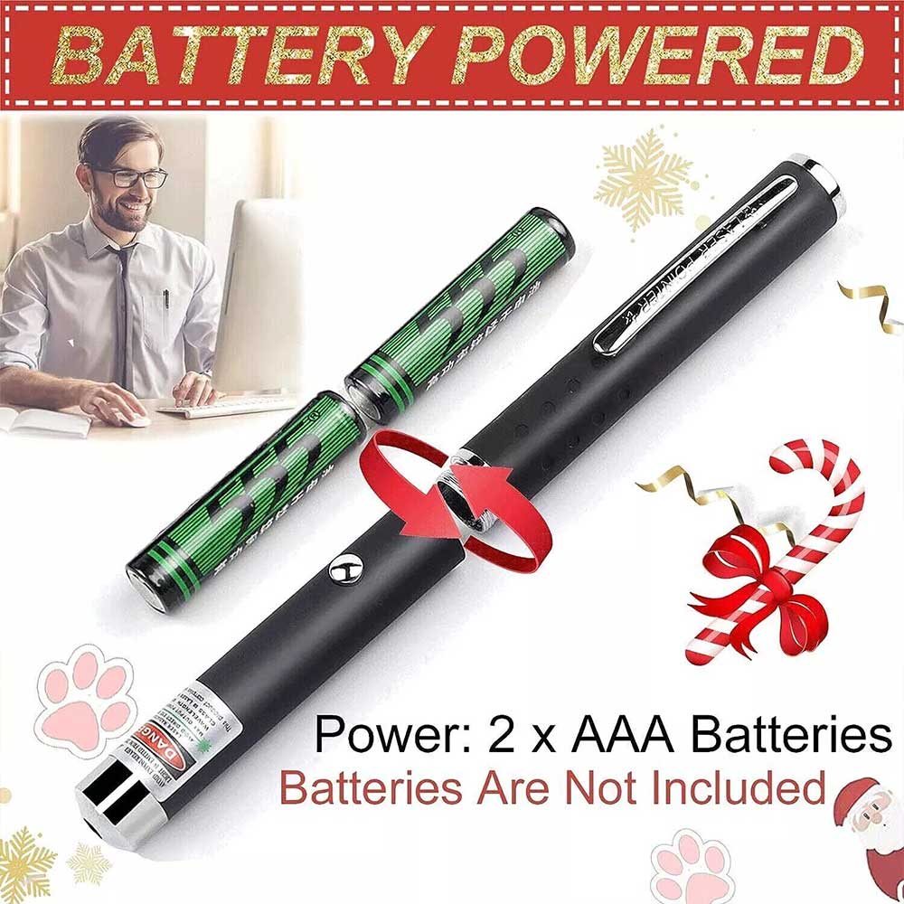 3x Laser Pointer Pen Green Purple Red Light Visible Beam For Cat Dog office Pet