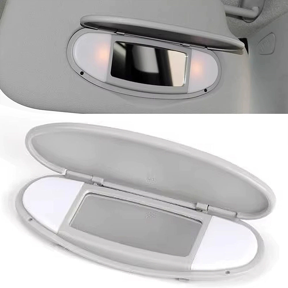 Sun Visor Vanity Mirror Cover for  Mini R55 R56 R60 (2007–2014) – Beige / Gray