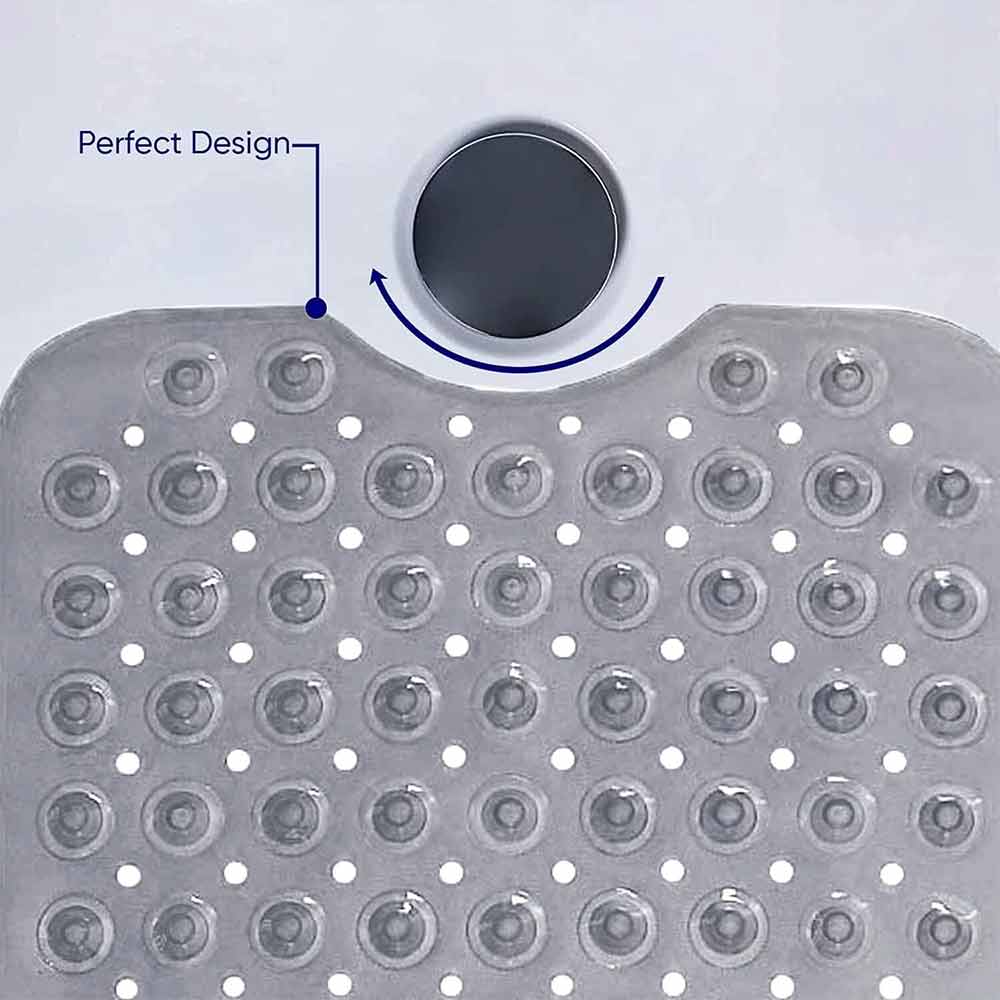 Non-Slip Shower Mat – Extra Large Bath Mat, Anti-Mold Rubber with Strong Suction