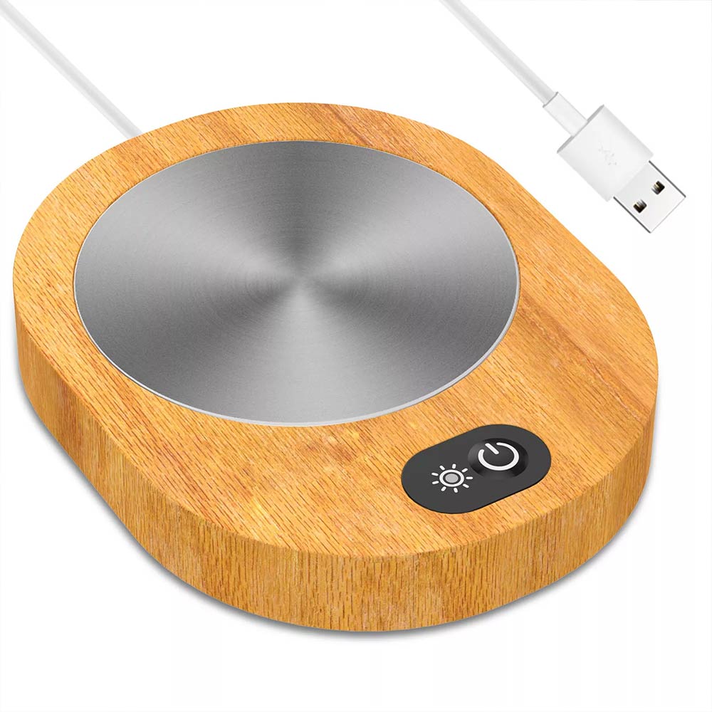 USB Heating Coaster Warmer Smart Electric Milk Coffee Tea Mug Cup Heater Pad(9X9CM)