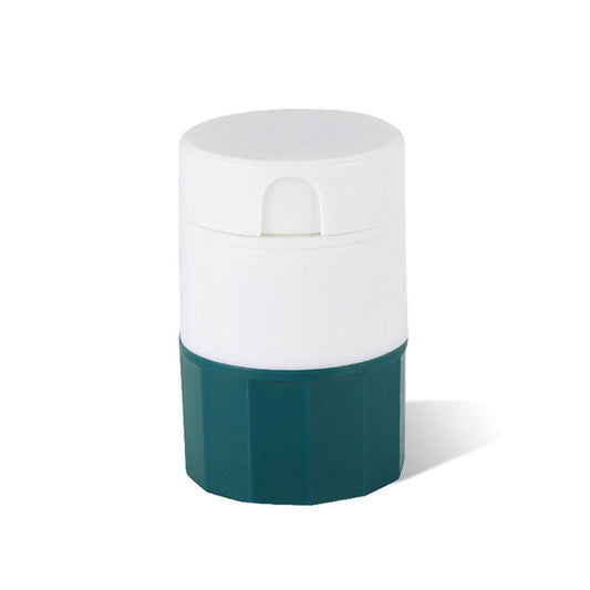 4 Layer Pill Medicine Crusher Grinder Splitter Tablet Divider Cutter Storage Box